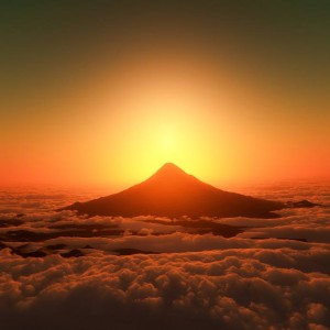 縁起のよい黄金の富士山jpg